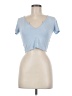 Garage Blue Short Sleeve Top Size M - photo 1