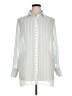 Draper James Stripes Silver Long Sleeve Blouse Size XL (estimated) - photo 1