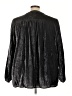 Torrid Metallic Black Long Sleeve Blouse Size 4X Plus (4) - photo 2