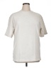 Zara Solid Ivory Short Sleeve Turtleneck Size L - photo 1