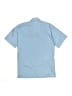 Rafael Solid Blue Short Sleeve Button-Down Shirt Size 12 - photo 2