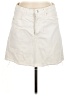 MNG 100% Cotton Solid White Denim Skirt Size M - photo 1