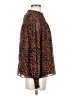 CeCe 100% Polyester Animal Print Brown Long Sleeve Blouse Size S - photo 4