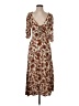 Nicholas Paisley Brown Casual Dress Size 4 - photo 1