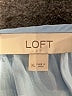 Ann Taylor LOFT 100% Polyester Blue Long Sleeve Blouse Size XL - photo 4