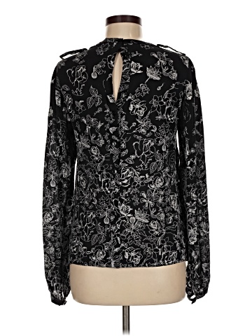 Twinkle by Wenlan Long Sleeve Silk Top (view 2)