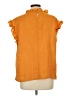 Unbranded 100% Polyester Orange Short Sleeve Blouse Size L - photo 2