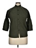 Assorted Brands Solid Green 3/4 Sleeve Button-Down Shirt Size 2XL - photo 1