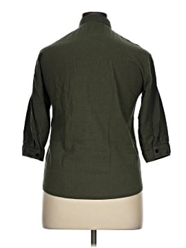 Assorted Brands 3/4 Sleeve Button-Down Shirt (view 2)