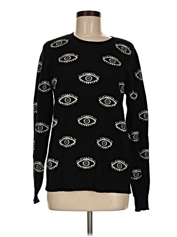 Aqua Cashmere Pullover Sweater (view 1)