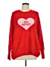 Vince Camuto Hearts Red Pullover Sweater Size L - photo 1