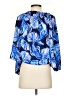Lilly Pulitzer 100% Polyester Blue 3/4 Sleeve Blouse Size S - photo 2
