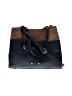 Simply Noelle Color Block Blue Brown Satchel One size - photo 1