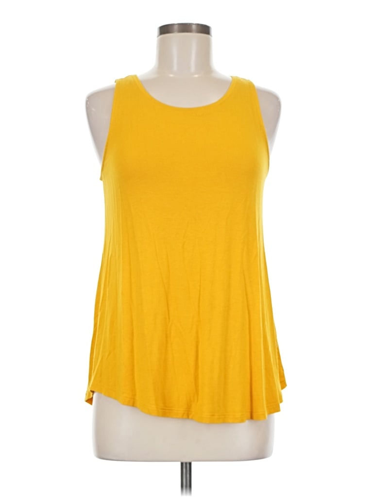 Pre-owned Nine West Sleeveless T-shirt In Yellow