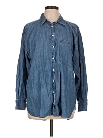 Ann Taylor LOFT Long Sleeve Button-Down Shirt (view 1)
