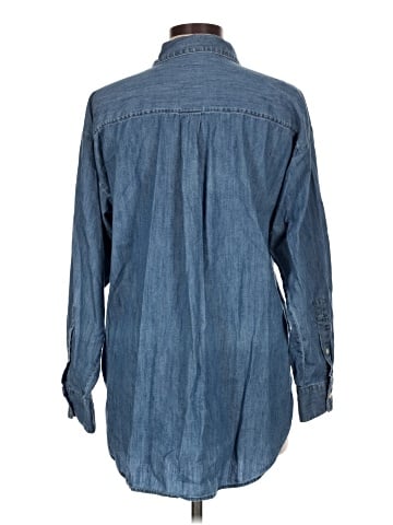 Ann Taylor LOFT Long Sleeve Button-Down Shirt (view 2)