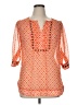 41Hawthorn Orange 3/4 Sleeve Blouse Size XL - photo 1