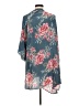 Billabong 100% Rayon Teal Kimono Size M - photo 2