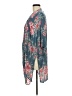 Billabong 100% Rayon Teal Kimono Size M - photo 5