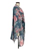 Billabong 100% Rayon Teal Kimono Size M - photo 4