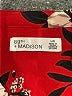 89th & Madison 100% Polyester Floral Red 3/4 Sleeve Blouse Size L - photo 7