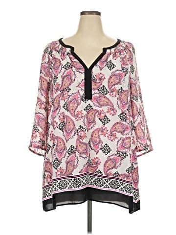 Signature Studio 3/4 Sleeve Blouse (view 1)