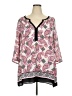 Signature Studio 100% Polyester Pink 3/4 Sleeve Blouse Size 2X - photo 1
