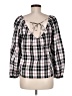J.Crew Black 3/4 Sleeve Blouse Size M - photo 2