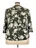 Papermoon Floral Green 3/4 Sleeve Blouse Size 3X - photo 2