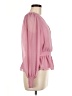 Express 100% Polyester Pink Long Sleeve Blouse Size M - photo 4