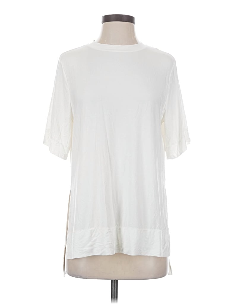ADAY Short Sleeve T-Shirt: Ivory Tops - Size Small