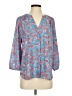 NYDJ Blue 3/4 Sleeve Blouse Size S - photo 1