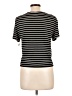 Jo & Co Stripes Black Short Sleeve Top Size L - photo 2