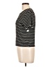 Jo & Co Stripes Black Short Sleeve Top Size L - photo 5