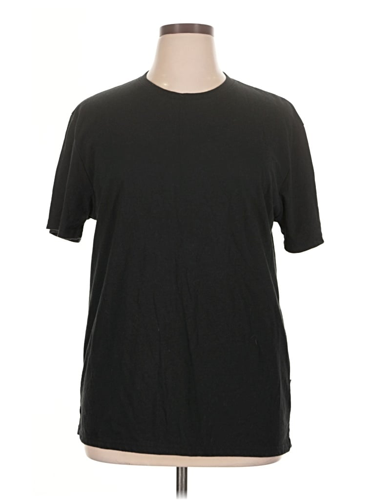 Pre-owned Lucky Brand Short Sleeve T-shirt In Black