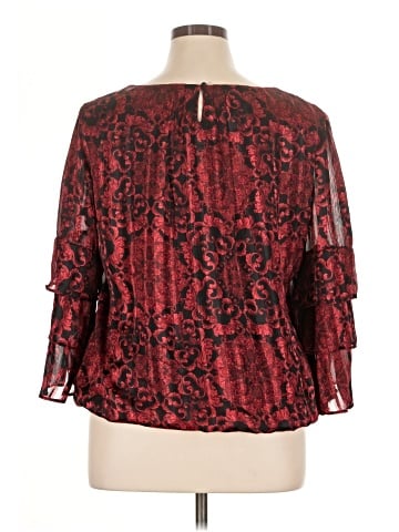 Roz & Ali 3/4 Sleeve Blouse (view 2)