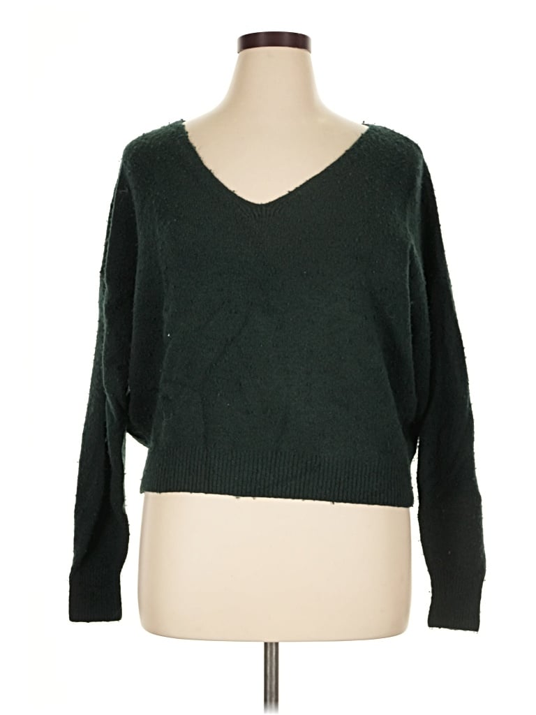 Pre-owned Madewell Pullover Sweater In Green