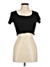 Forever 21 Black Short Sleeve Top Size M - photo 1