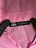Zara Pink 3/4 Sleeve Button-Down Shirt Size M - photo 7