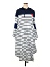 Unbranded Stripes Blue Casual Dress Size XXL - photo 1