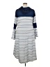 Unbranded Stripes Blue Casual Dress Size XXL - photo 2
