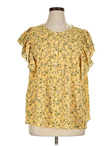 Max Studio Short Sleeve Blouse (view 1)