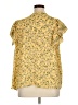 Max Studio 100% Polyester Yellow Short Sleeve Blouse Size 1X - photo 2