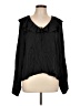 J.Crew 100% Viscose Black Long Sleeve Blouse Size L - photo 1