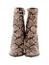 Lulus Animal Print Brown Ankle Boots Size 6 1/2 - photo 2