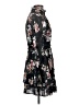 Nicholas 100% Silk Floral Black Cocktail Dress Size 2 - photo 4