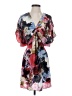 Leifsdottir Print Red Cocktail Dress Size 2 - photo 1