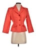 NIPON BOUTIQUE 100% Polyester Solid Pink Orange Blazer Size 2 Petite - photo 1