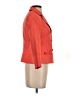 NIPON BOUTIQUE 100% Polyester Solid Pink Orange Blazer Size 2 Petite - photo 4