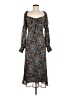 ASTR The Label 100% Polyester Animal Print Blue Casual Dress Size M - photo 1